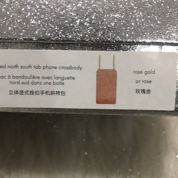 Kate Spade rose gold glitter phone crossbody - Picture 2 of 5